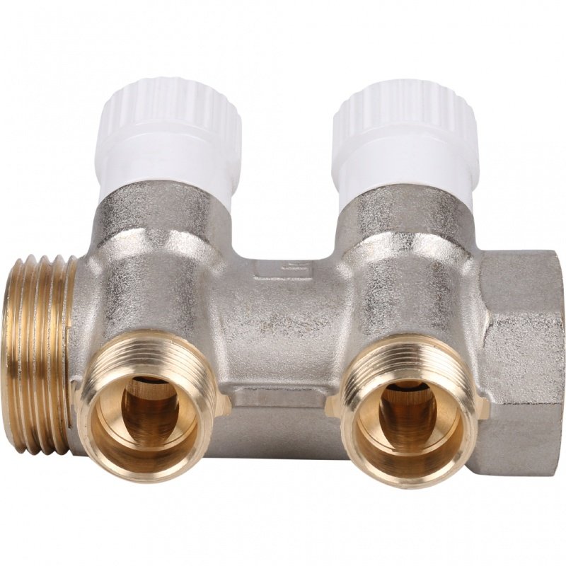 Коллектор 1" STOUT с вентилями на 2 выхода 1/2" SMB6851011202 - Вид №2