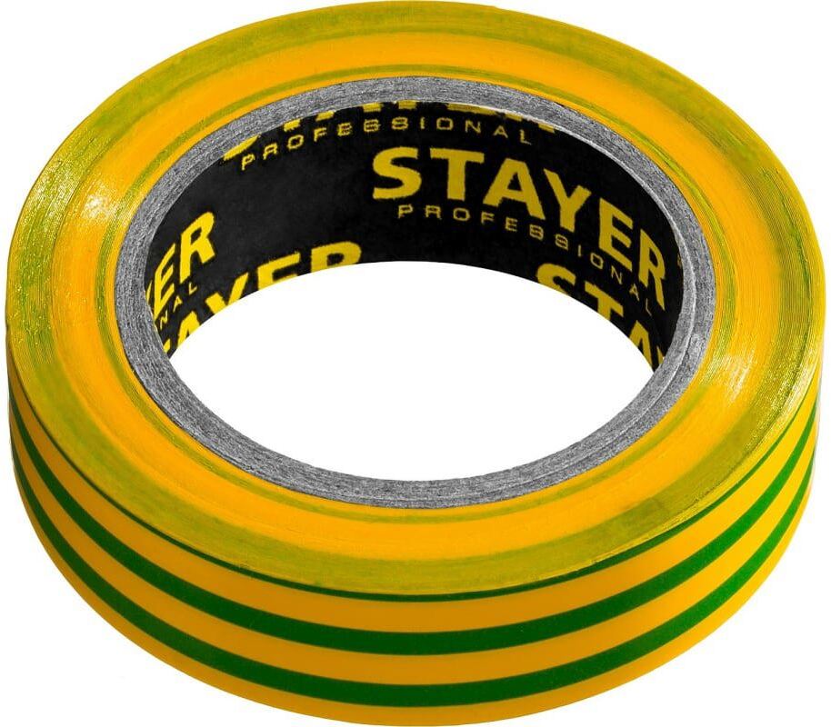 91080981 Изоляционная лента Protect-10 10мм х 6м желтый/зеленый STLM-0473945 STAYER