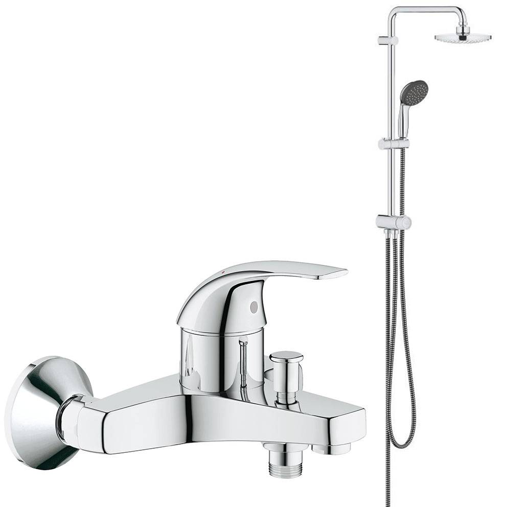 Душевая система Vitalio Start System 180 Flex со смесителем для ванны (NSB0155) Grohe