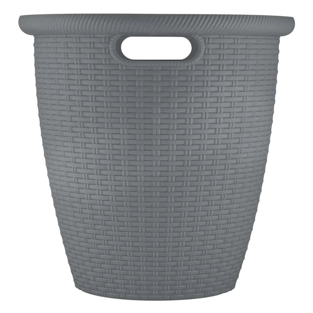 Кашпо INGREEN Rattan Ø30 см 16 л вулканический серый 89416381 STLM-1575239 - Вид №1