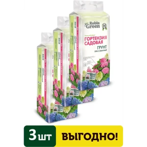 91537116 Грунт для гортензий садовых Robin Green прессованный 25 л 3 шт STLM-1397120