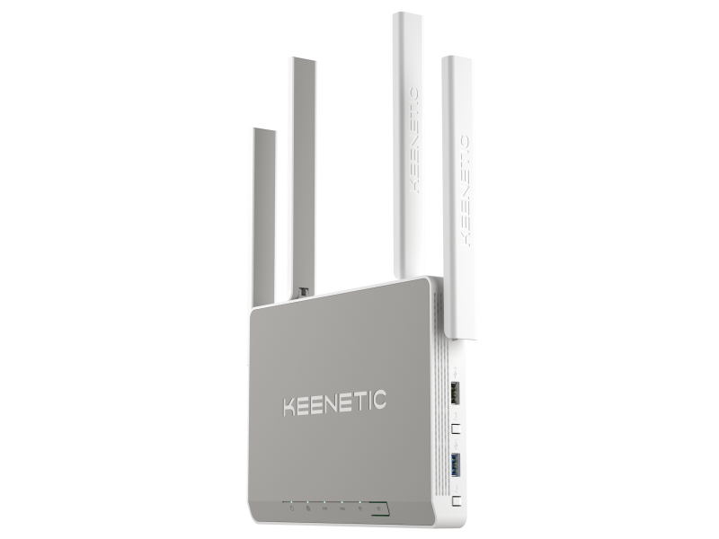 Keenetic GIGA (KN-1010) giga гигабитный интернет-центр с двухдиапазонным mesh wi-fi ac1300, двухъядерным процессором, 5-портовым smart-коммутатором, портами sfp, usb 3.0 и 2.0 Keenetic Santreyd  - Вид №4