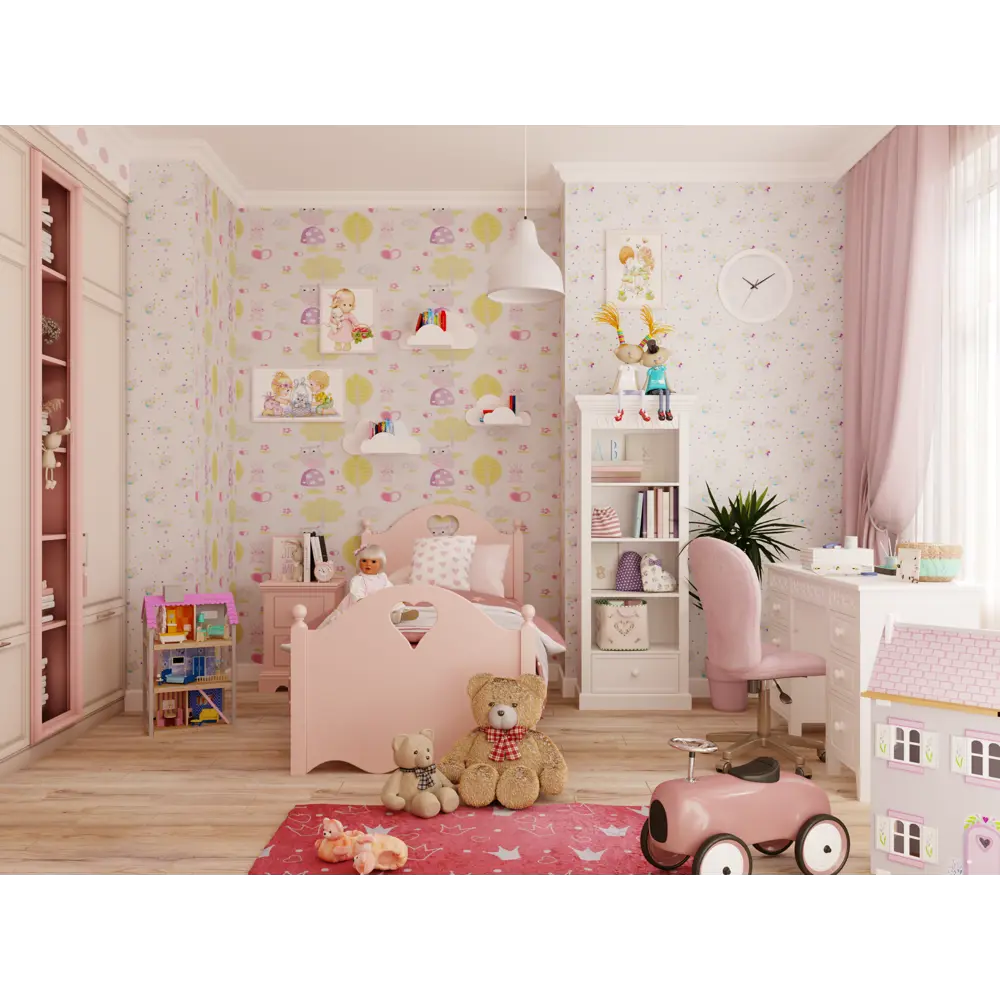 Подушка «Сердечки» 40х40 см цвет розовый SEASONS STLM-2001925 - Вид №3