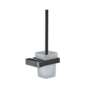 Ершик для унитаза Swensa Flat подвесной цвет черно-серебристый