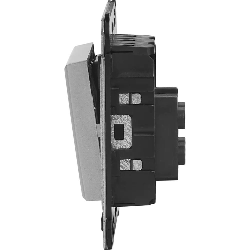 Инвертор встраиваемый DKC Avanti 1 клавиша цвет закаленная сталь 85842186 STLM-2076788 - Вид №3