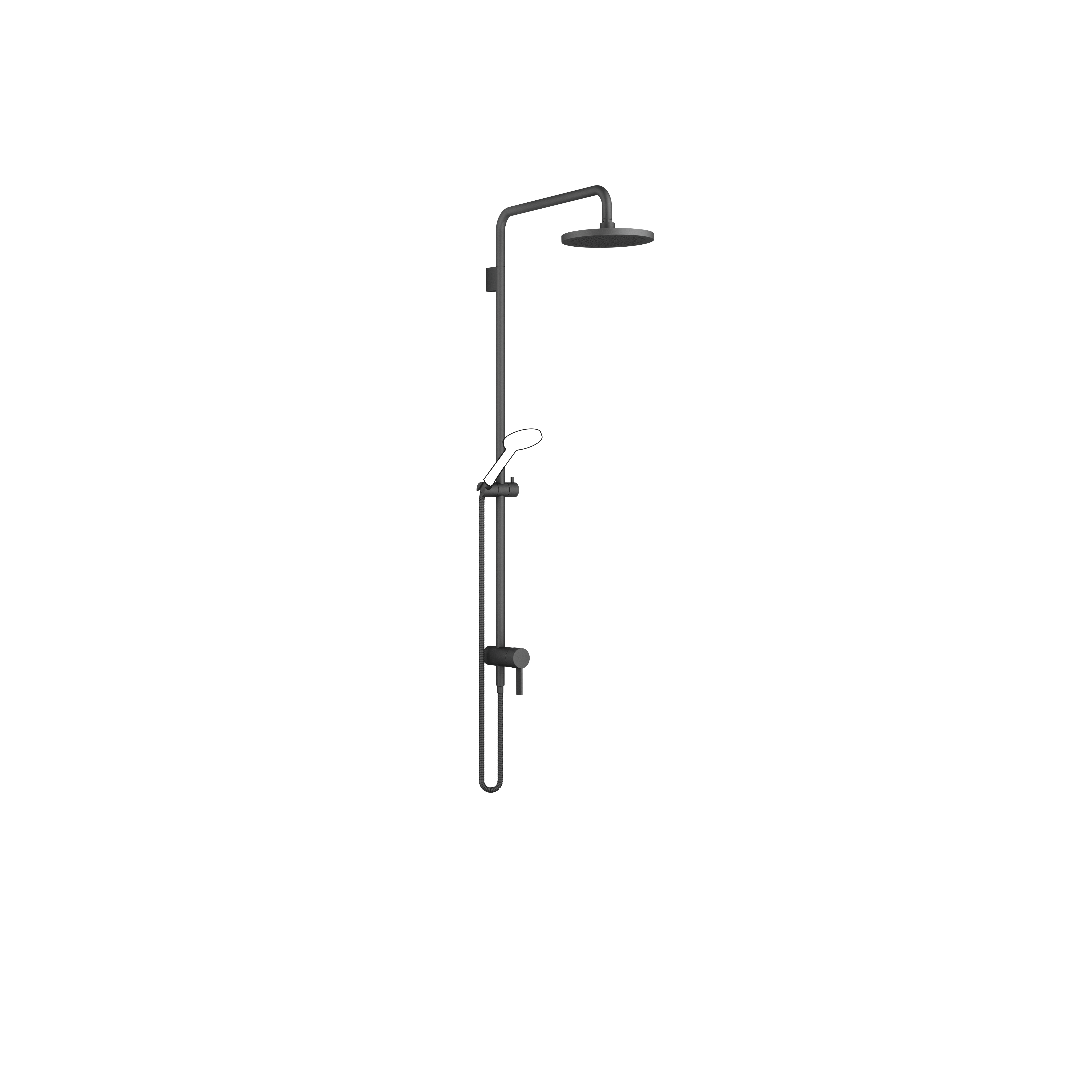 Showerpipe с однорычажным смесителем для душа без ручного душа FlowReduce - Matte Black DornBracht 36102970-33