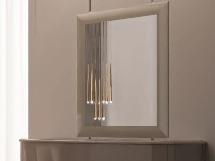 Прямоугольное зеркало с рамой стены CASA +39 Ares Gold ARCH-00113911