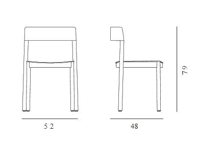 Штабелируемый стул из ясеня с плетеным сиденьем Vergés Nela ARCH-00125062 - Вид №5