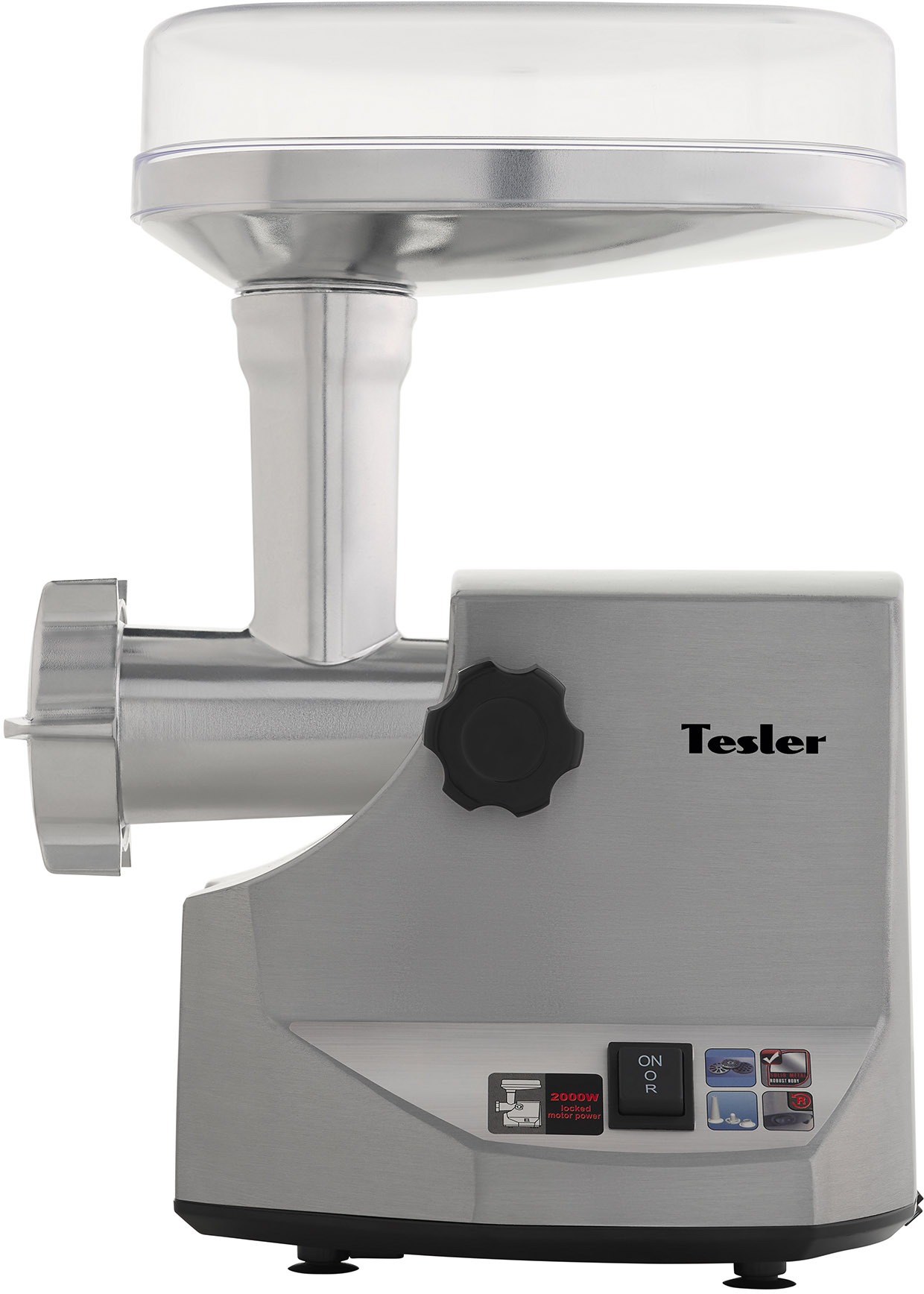 9944393 Мясорубка электрическая Tesler MG-2000 серый STDN-0091784 - Вид №1