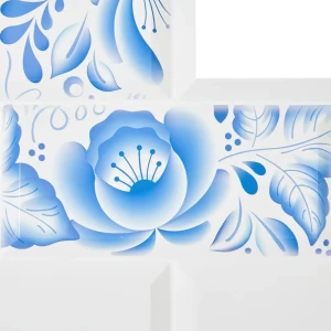 Панель ПВХ листовая 0.3 мм 966х484 мм Гжель 0.47 м²