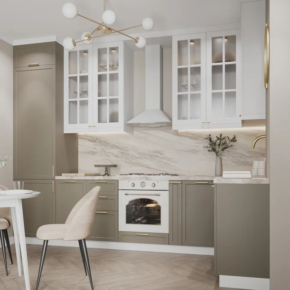 Фасад кухонный DELINIA ID Ньюпорт 59.7×38.1 см матовый белый с филенкой 82010386 STLM-0885356 - Вид №10