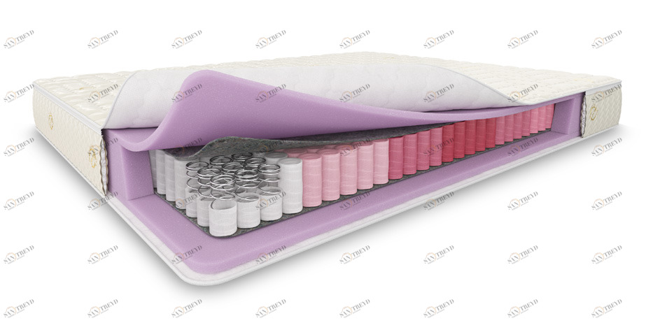 Матрас с независимым пружинным блоком 160x190 Maybe 3 BELABEDDING  129331 Белый 