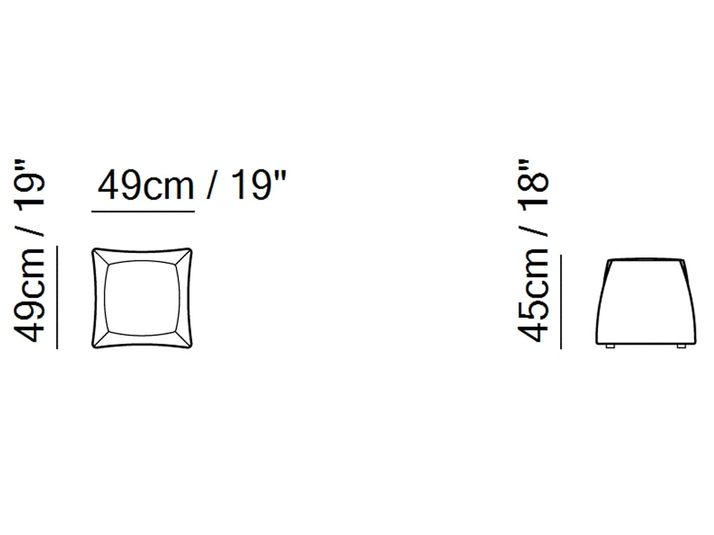 Квадратный пуф Natuzzi Italia бис ARCH-00135748 - Вид №5