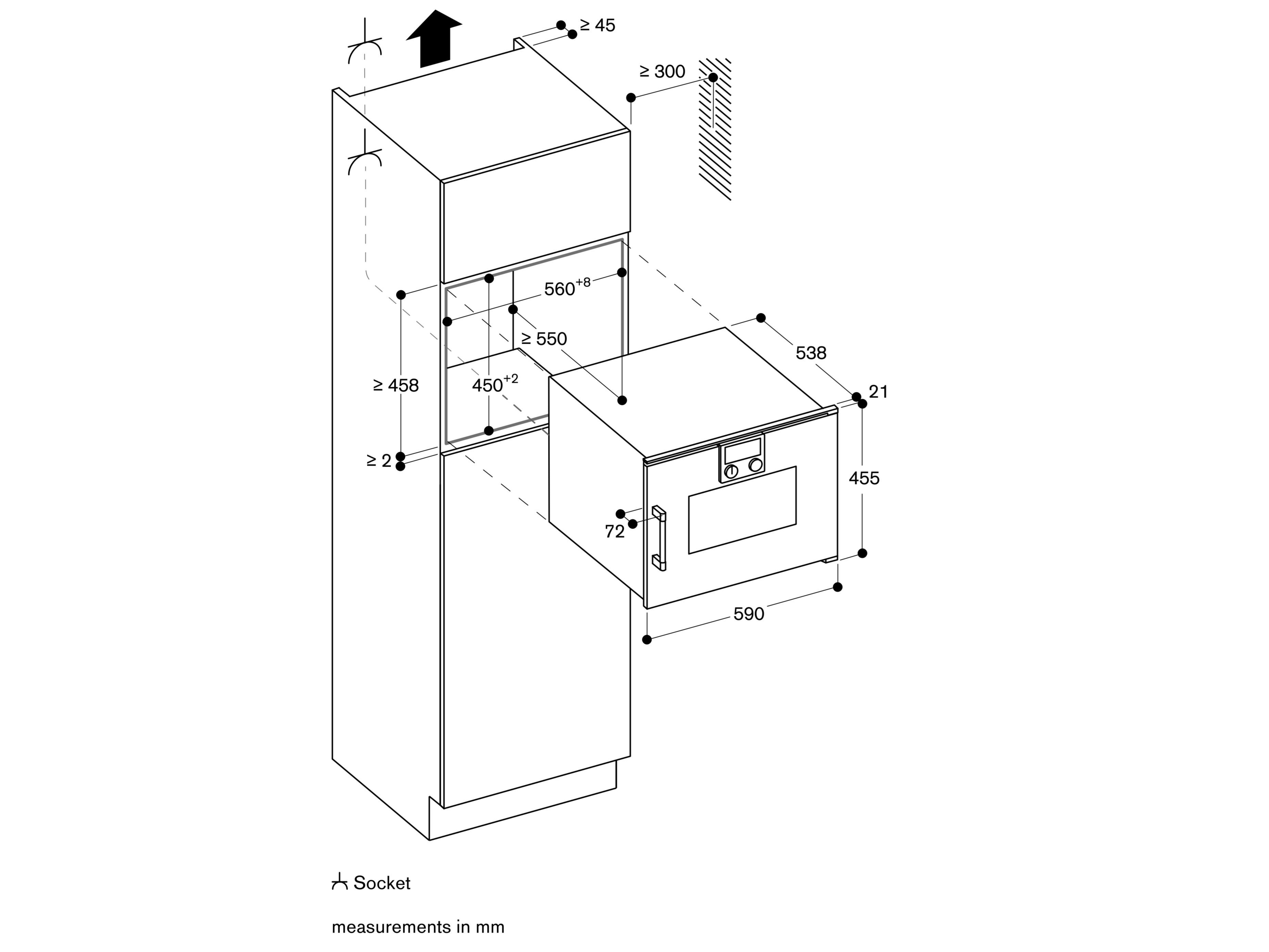 Встроенная комбинированная микроволновая печь с грилем GAGGENAU серия 200 ARCH-00151246 - Вид №2