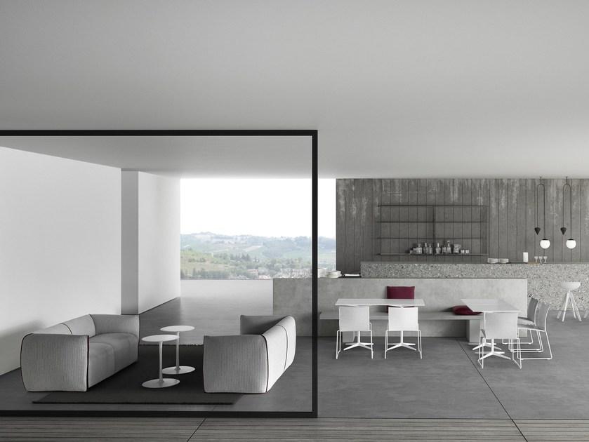 MDF Italia Квадратный стол с основанием 4 звезды sun-id-1438658 - Вид №3