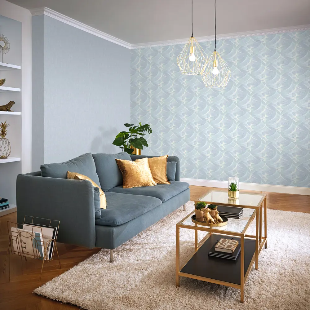 Обои флизелиновые Wall Up Tesla голубые 1.06 м 646375 STLM-2030830 - Вид №4