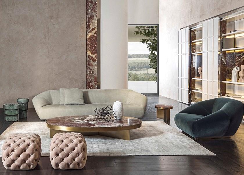 HESSENTIA | Cornelio Cappellini Низкий овальный мраморный журнальный столик Linfa Santreyd sun-id-1412557 - Вид №1