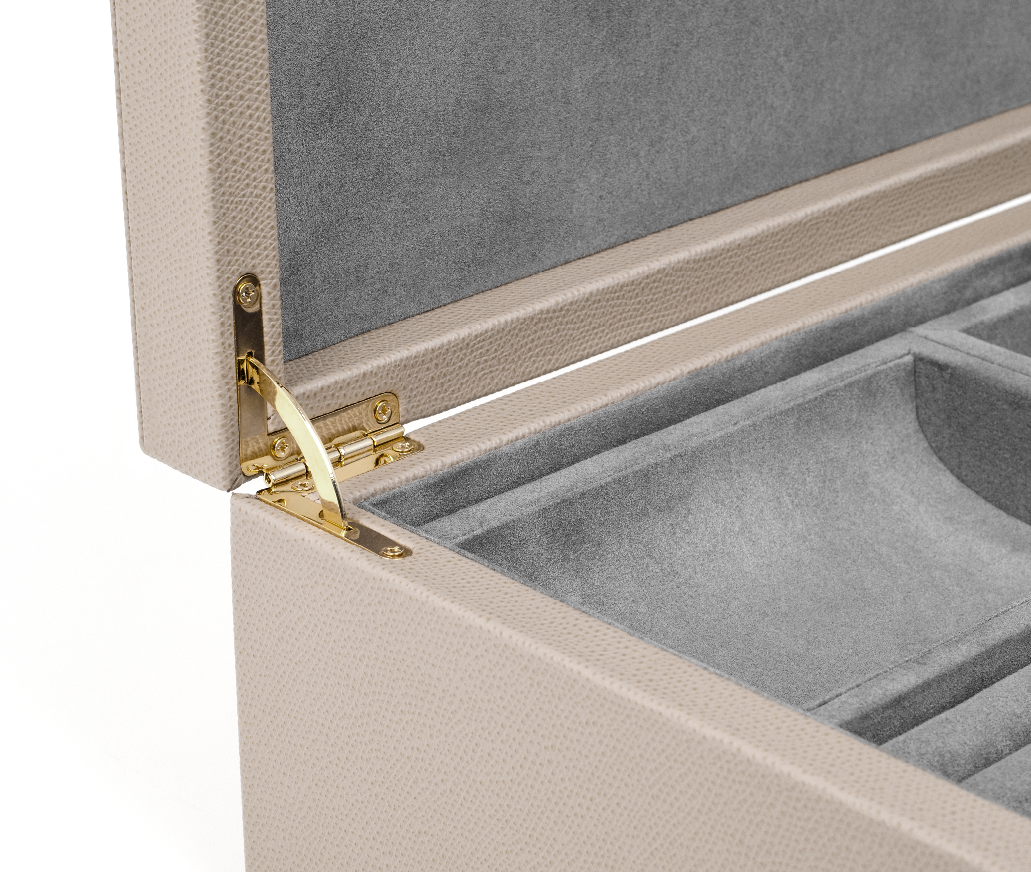 Шкатулка для украшений Prestige - 29X19XH10 см / зернистая кожа_светло-серый Pinetti G1.1397.029.083 - Вид №3