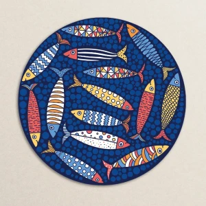 Картина на стекле Postermarket Рыбки 40x40 см