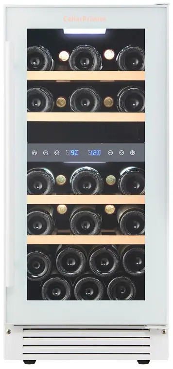 91023646 Винный шкаф Cellar Private CP027-2TW 38x82.50x58 см 27 бутылок цвет белый глянец STLM-0445484