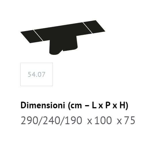 Прямоугольный выдвижной стальной обеденный стол с столешницей SuperMarmo Bontempi Casa KIMONO ARCH-00124652 - Вид №2