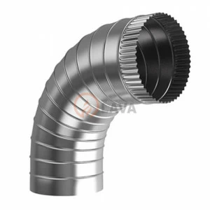 Отвод LAVA 180, угол 90*, нерж. 439 (0,5)