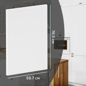 Фасад кухонного шкафа Ньюпорт 59.7x76.5 см KONSENSA МДФ цвет белый 89421669 STLM-2204966