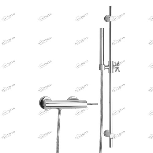 5146 Внешний монокомандный смеситель для душа со штангой EFFEPI RUBINETTERIE Chet 