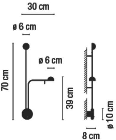 Vibia Регулируемый светодиодный настенный светильник Pin sun-id-1456731 - Вид №5