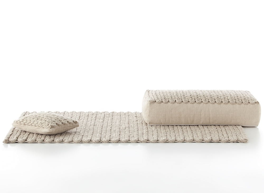 006737 Пуф прямоугольный Beige GAN Trenzas - Вид №1