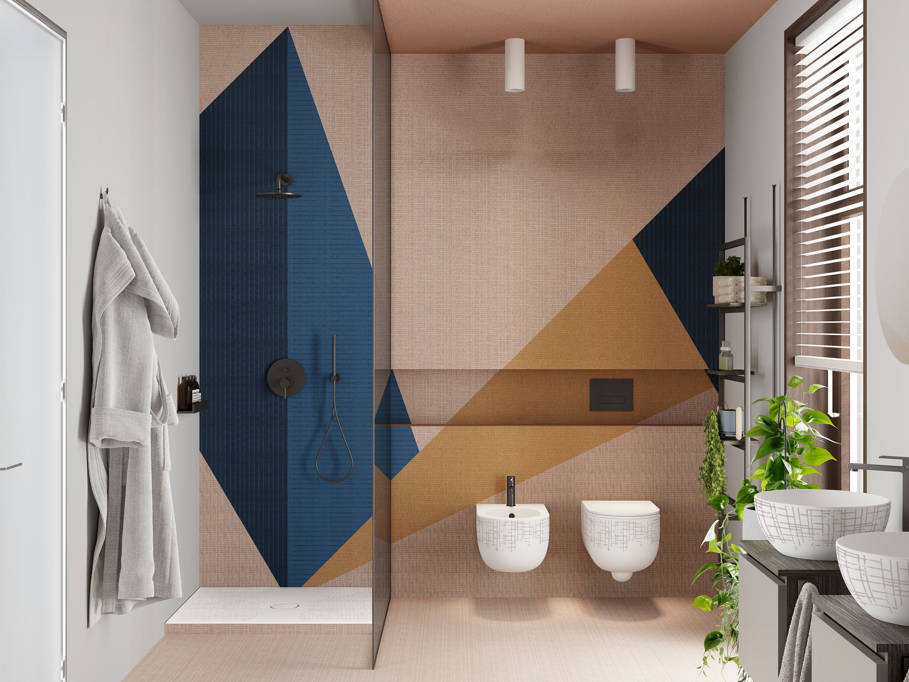 Геометрические обои Inkiostro Bianco GEO ARCH-00130148