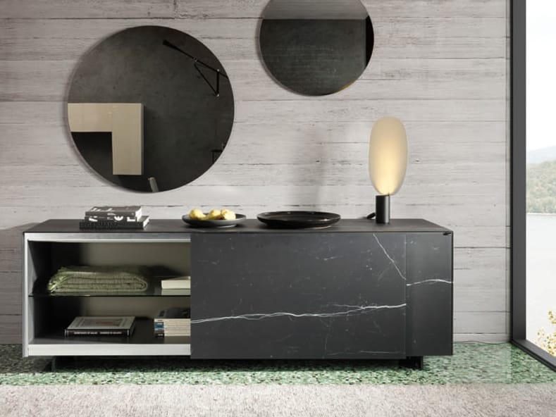 Стеклянный шкаф с раздвижными дверями Lago PLENUM XGLASS 0833 ARCH-00109873 - Вид №1