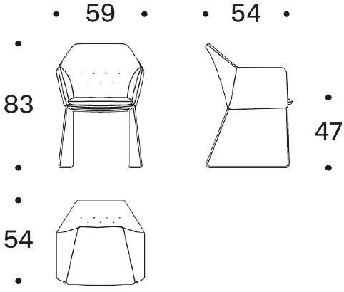 Saba Italia Стул с обивкой и подлокотниками New york sun-id-1385624 - Вид №8