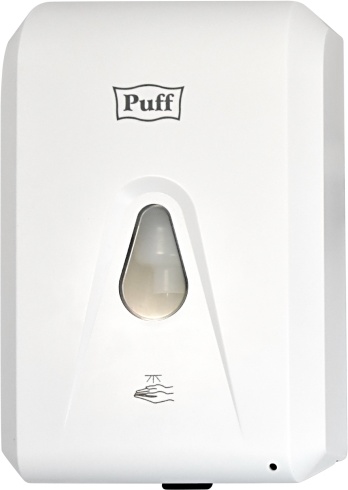 1402.184 Автоматический дозатор для жидких растворов 1300мл белый пластиковый 8186 PUFF  - Вид №7