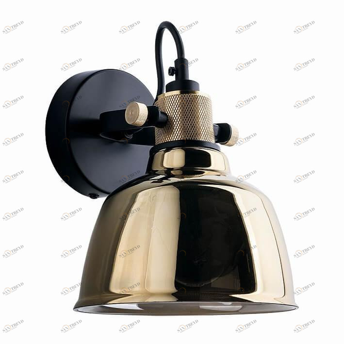 Спот настенный со стеклянным плафоном золотой Amalfi 9155 NOWODVORSKI AMALFI 00-3948986 Золото;черный