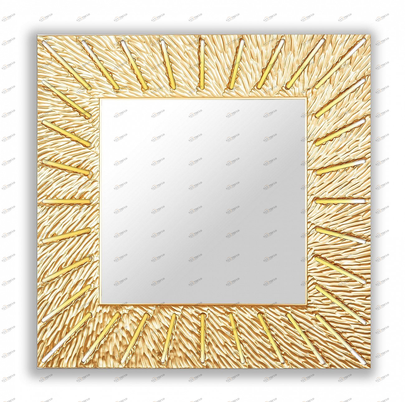 Золотое зеркало квадратное настенное SUNSHINE (square gold) IN SHAPE SUNSHINE 00-3860122 Золото 