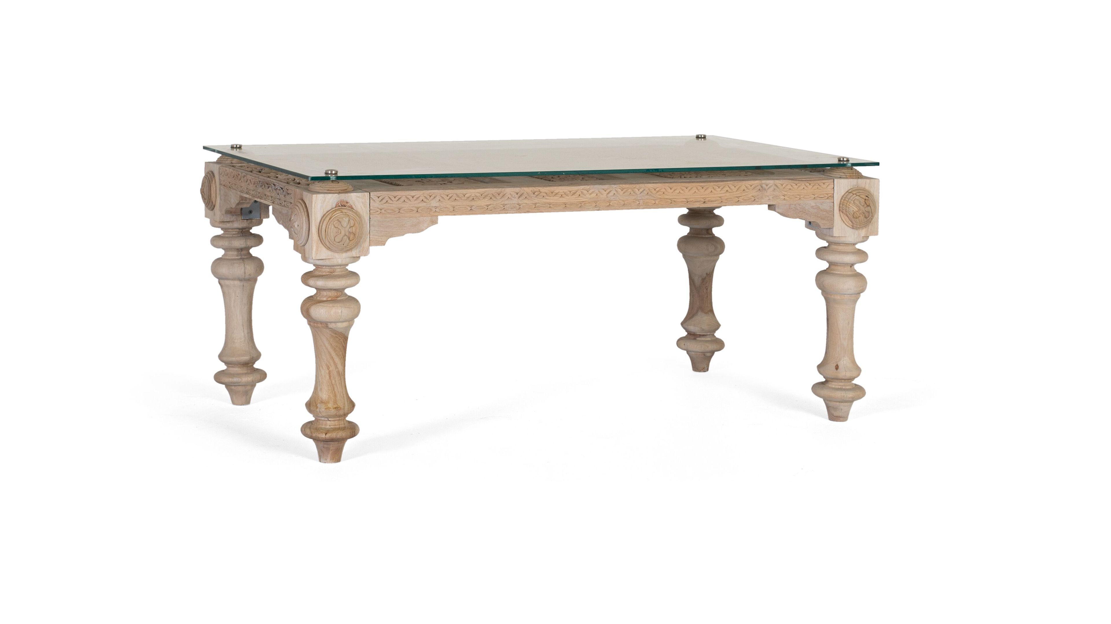 Прямоугольный журнальный столик из дерева и стекла Giner y Colomer 1692 ARCH-00049158 - Вид №1