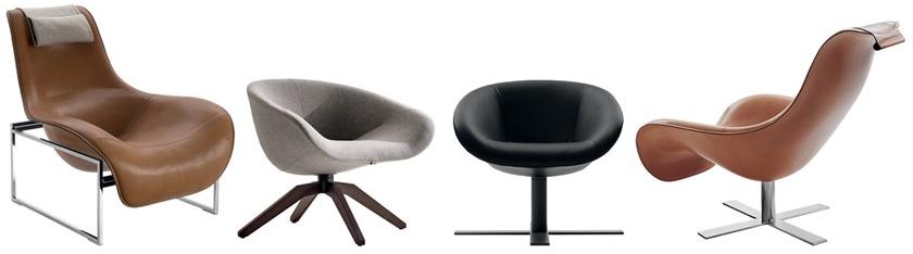 B&B Italia Санное кресло из кожи Mart sun-id-1441814 - Вид №4