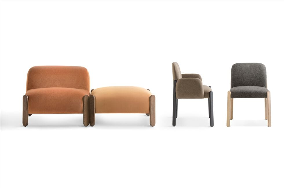 Мягкий стул из ясеня Billiani Babà Soft ARCH-00124427