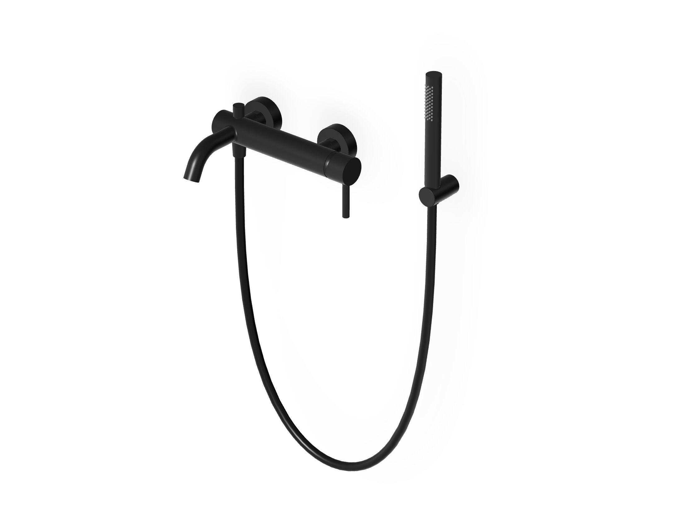 Однорычажный настенный смеситель для ванны / душа с ручным душем Zucchetti Pan S ARCH-00024323 - Вид №12