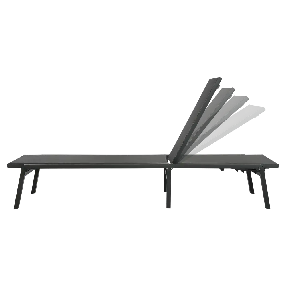 Шезлонг BEGINIA Kreo 191x60x30.5 см алюминий серый STLM-2079858 - Вид №8