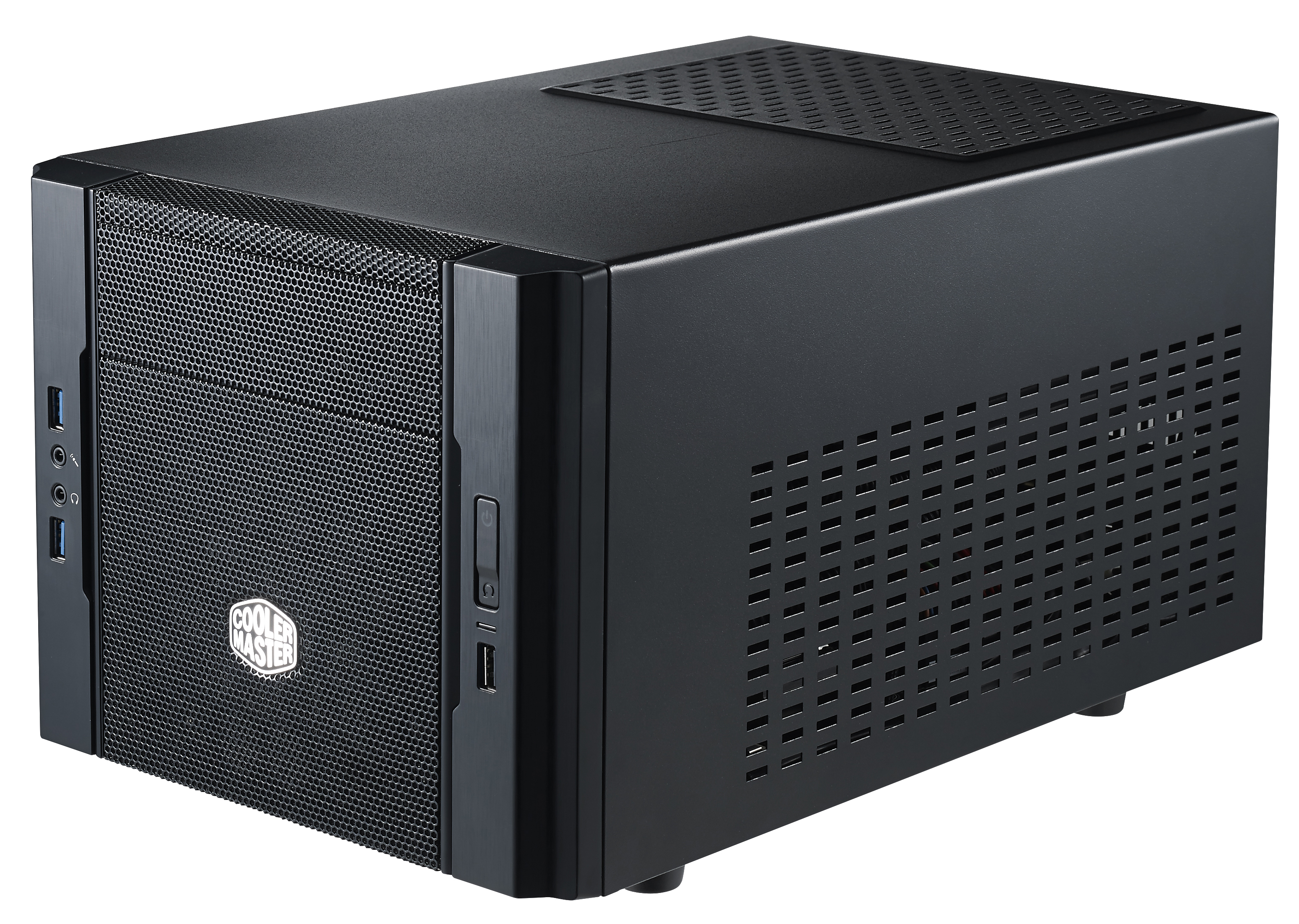 RC-130-KKN1 case elite 130 black/black (совместим с обычным опциональным бп), usb 3.0 x1, usb 2.0 x 2, 12мм fan, Cooler Master Cooler Master Elite Santreyd  - Вид №2