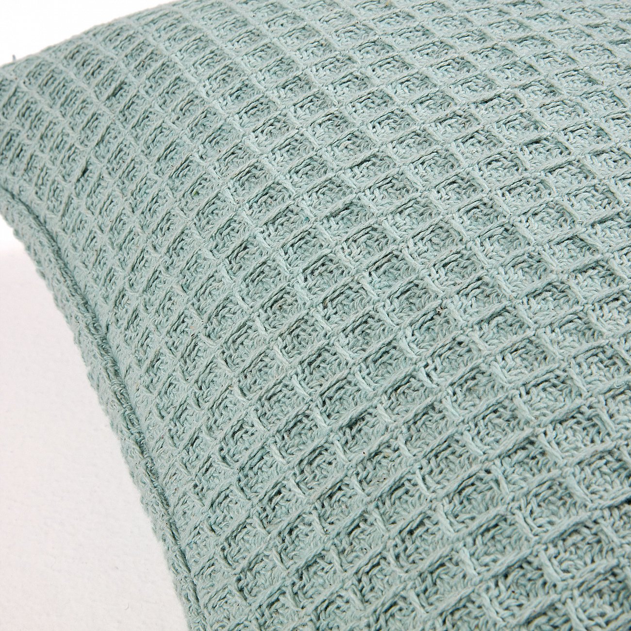 Чехол на подушку Shallow 45x45 зеленый от La Forma LA FORMA ОДНОТОННЫЕ 299191 Голубой  - Вид №3