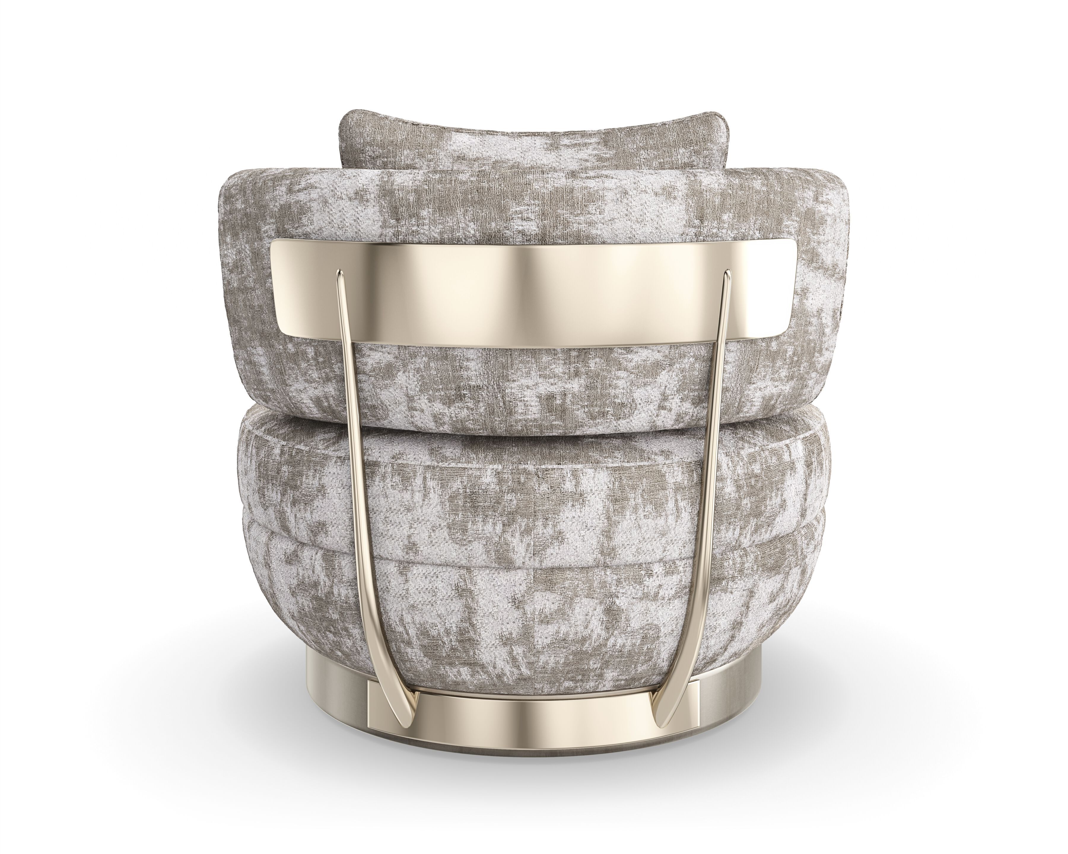 Вращающееся кресло из синели Caracole CELESTE ARCH-00151348 - Вид №4