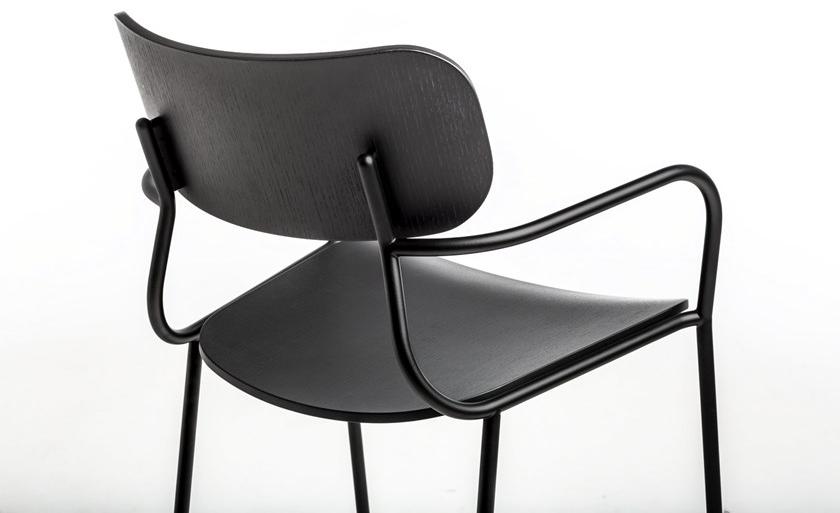 arrmet Стул из фанеры с подлокотниками Kiyumi 1061 - Вид №5