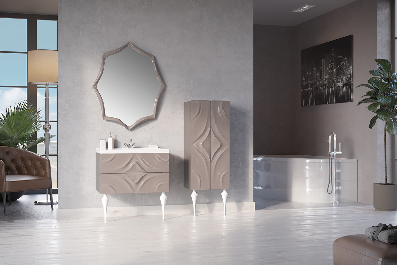 У67654 Зеркало Angel 80*100 Cappuccino 1 Marka Art