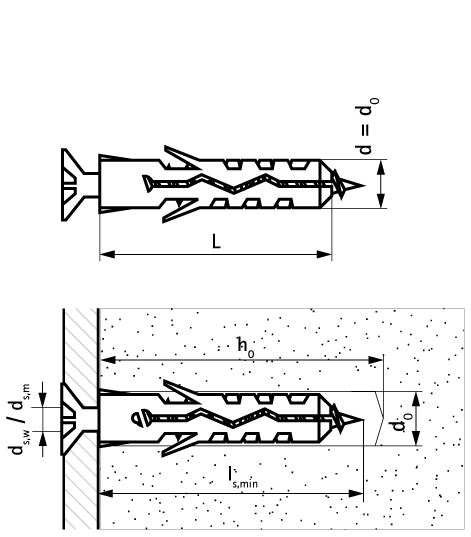 61001014 WEP Expansion Plug economical expansion anchor for all types of substrates walraven  - Вид №1