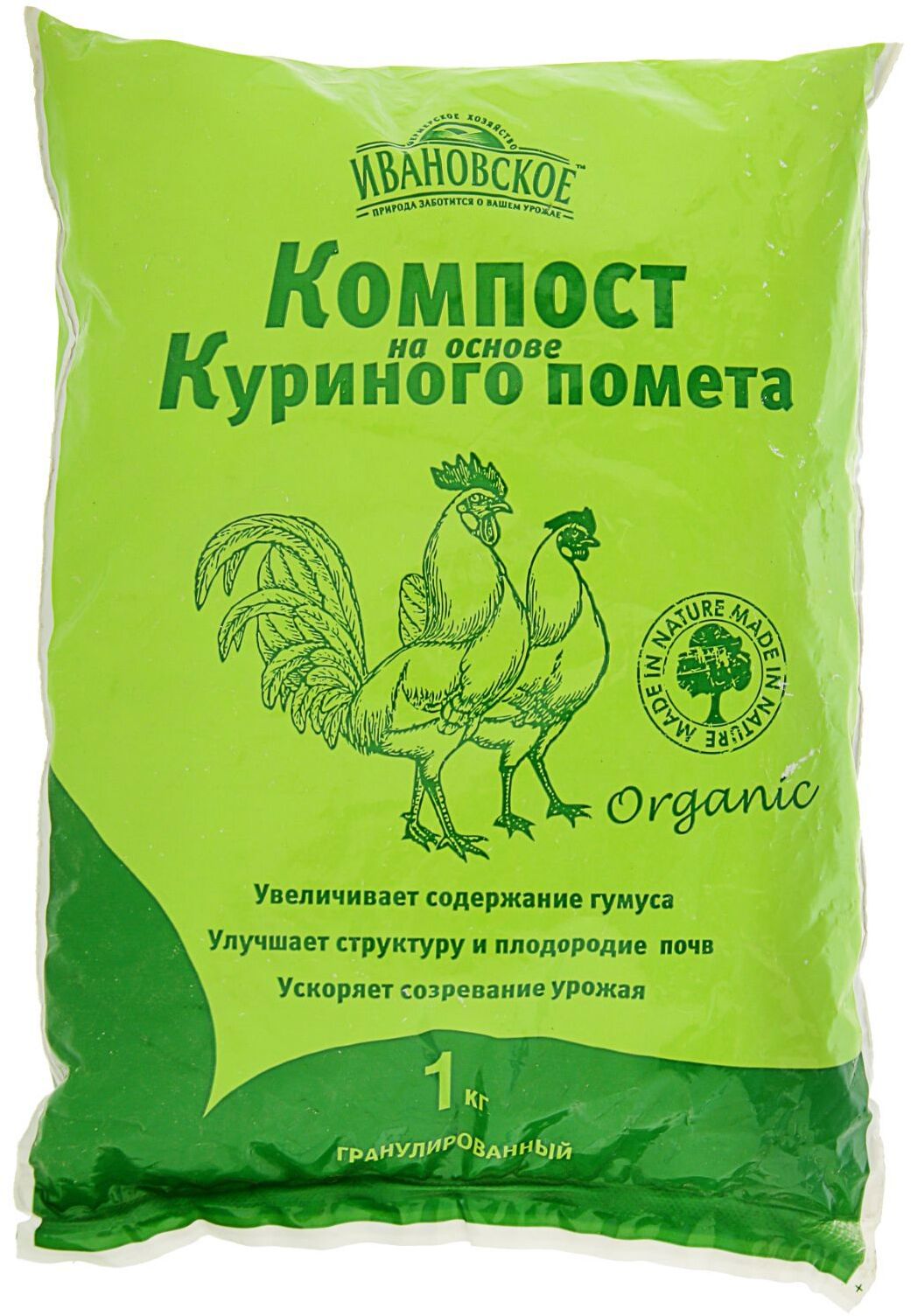 91082765 Компост на основе Куриного помета 1 кг STLM-0474977 ИВАНОВСКОЕ