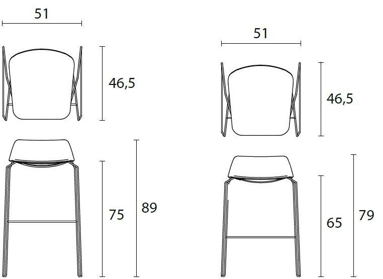 Casamania & Horm Высокий табурет из фанеры sun-id-1371601 - Вид №6