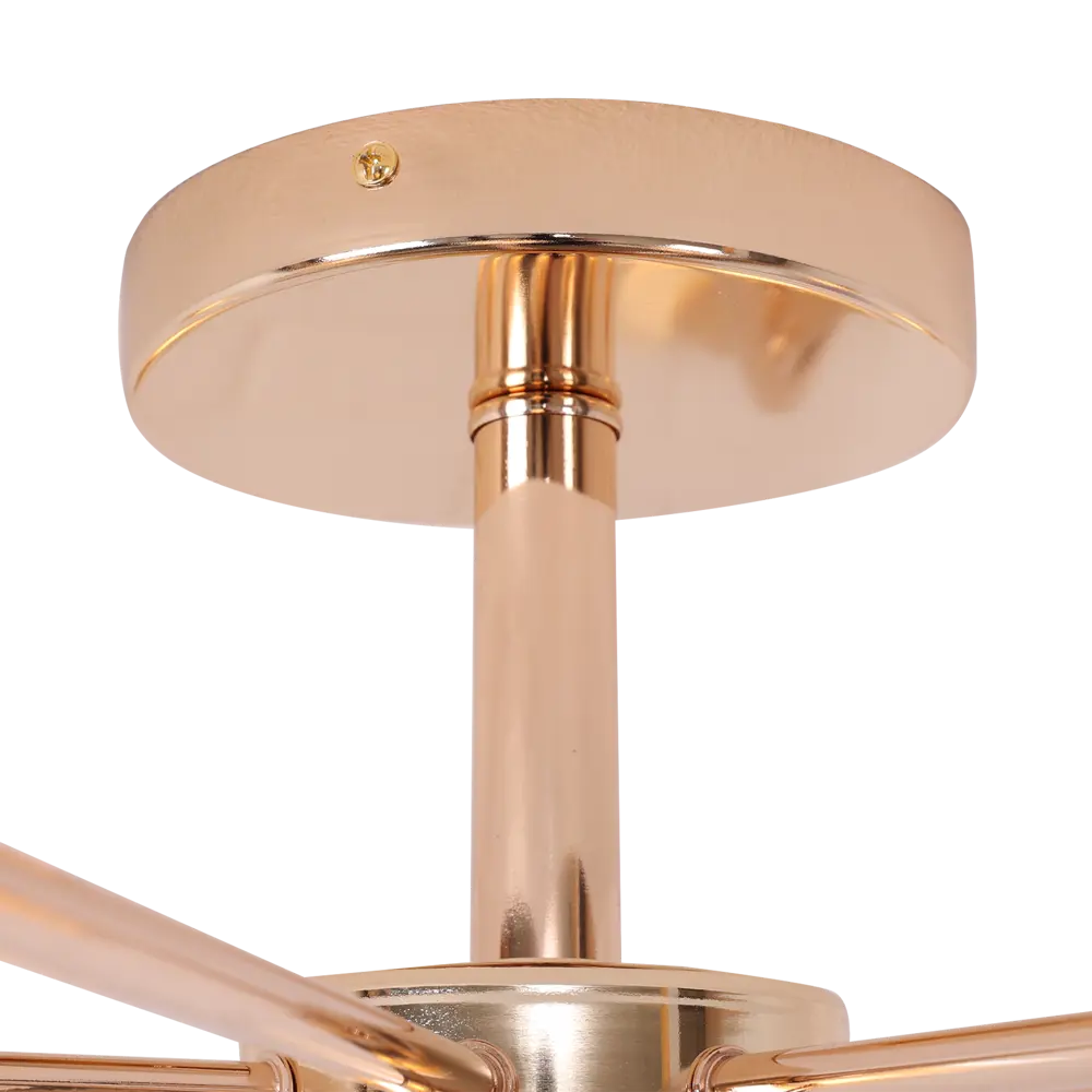 Люстра SCHAFFNER Astra 4420 - золотистая неоклассика с 8 стеклянными плафонами 89426418 STLM-1566621 - Вид №4